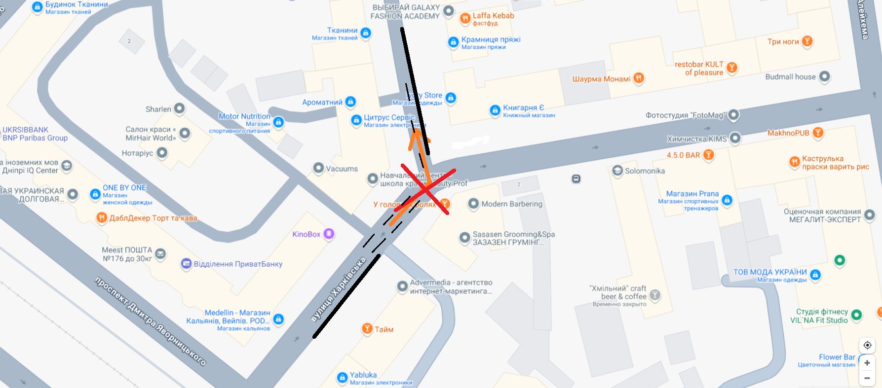 зміна руху на Новому мосту