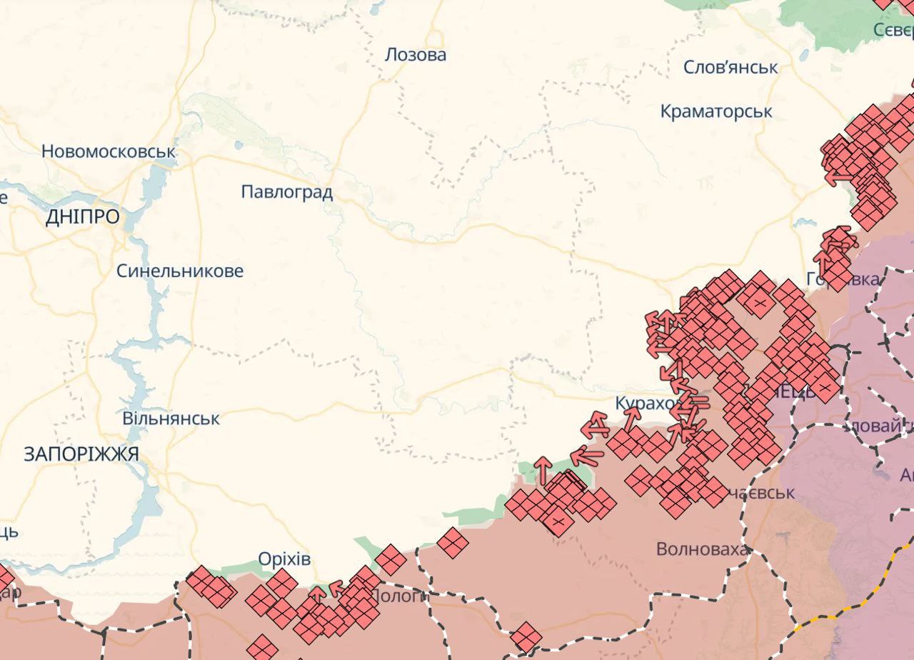 карта військових дій