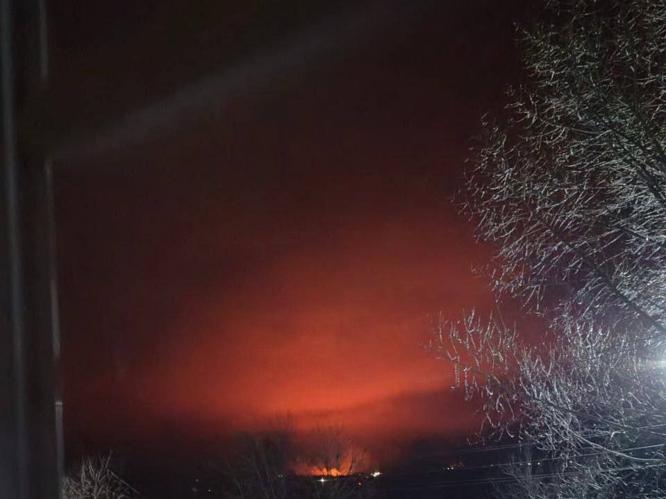 атака БпЛА, пожежа