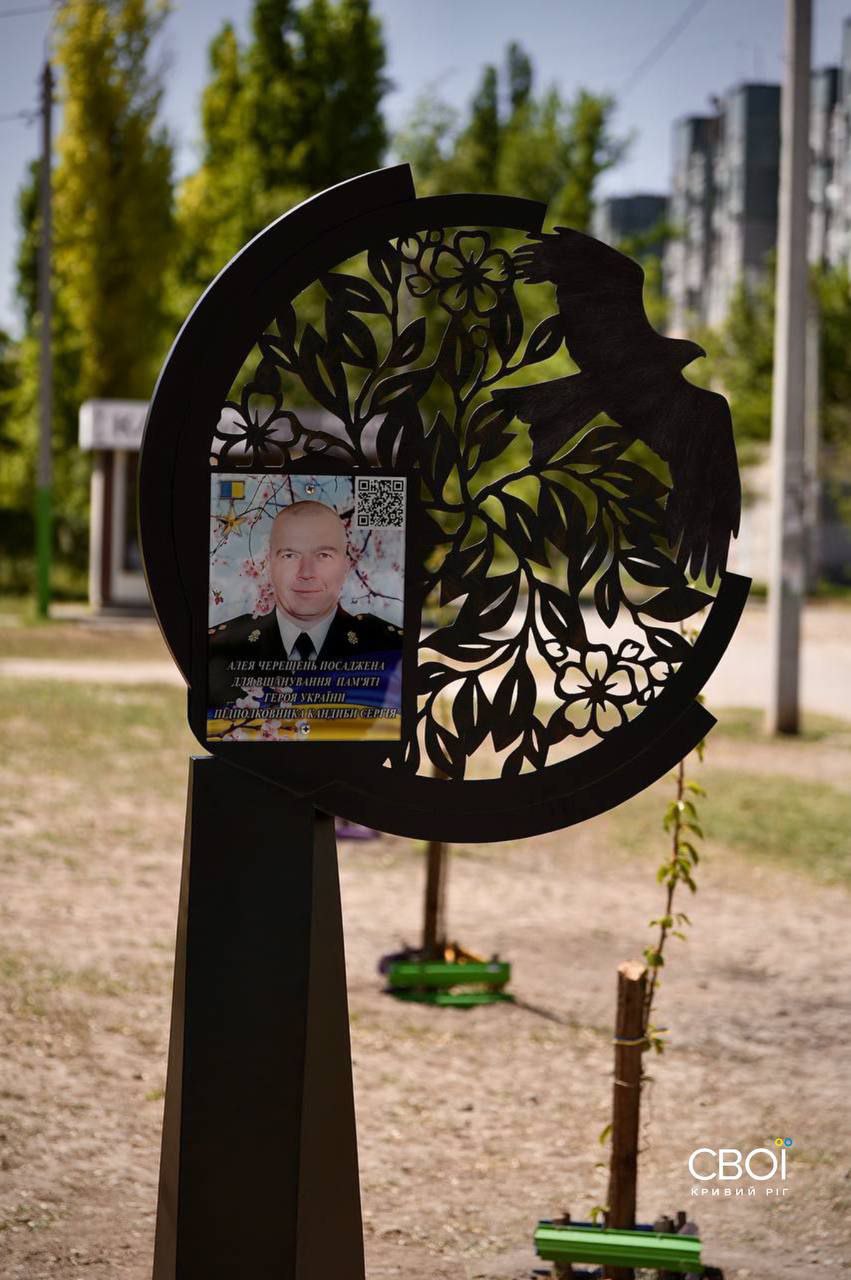 алея черешень у Кривому Розі