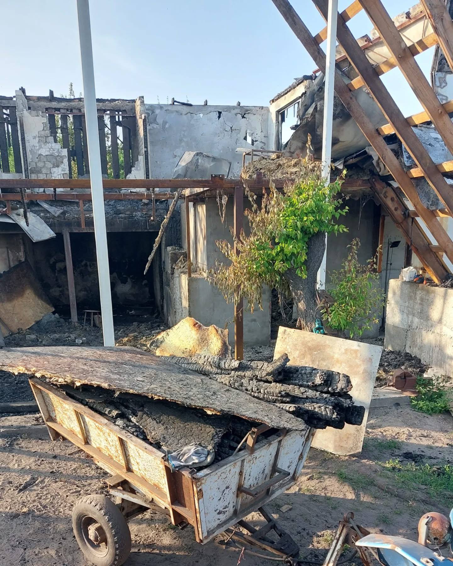 горіла будівля на стайні у Курилівці