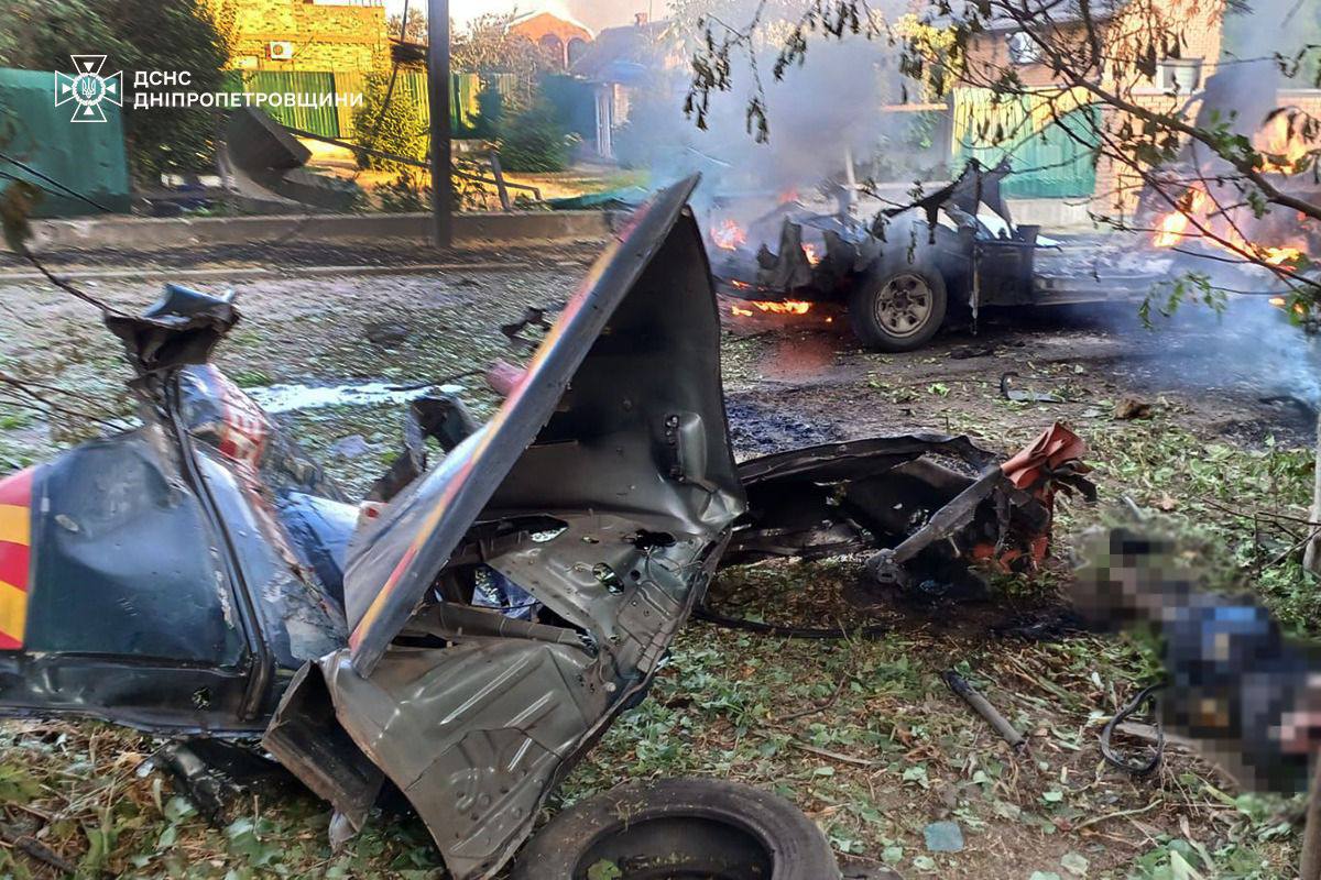 ворог влучив в автомобіль ДСНС