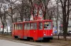 зупинка, перенесення, рух, трамвай