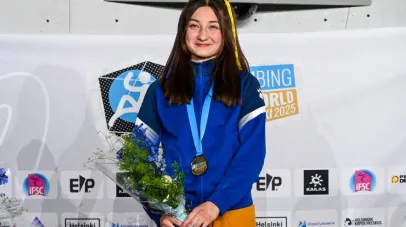 Дніпрянка Рафаель Казбекова стала чемпіонкою світу зі скелелазіння 