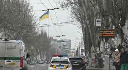 Заблокований автомобіль, патрульні