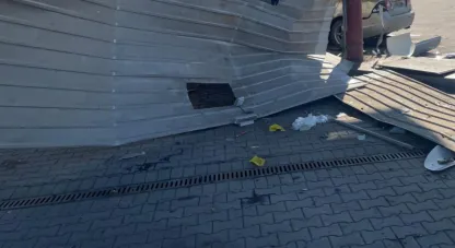 атака дроном на АЗС