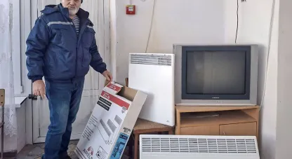 обігрівачі від іноземних благодійників