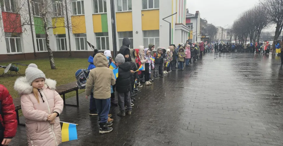 день Соборності, живий ланцюг єдності, учні, батьки, вчителі