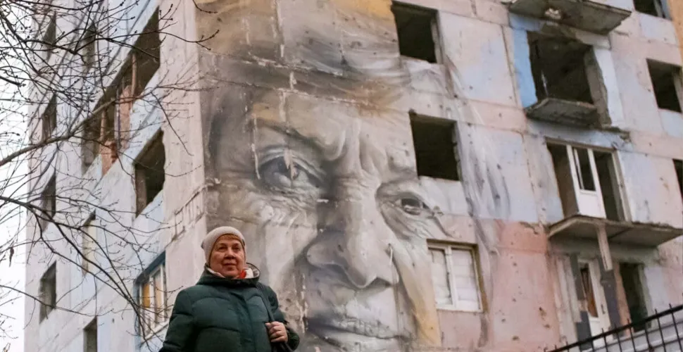 педагог, заслужений учитель, мурал, портрет
