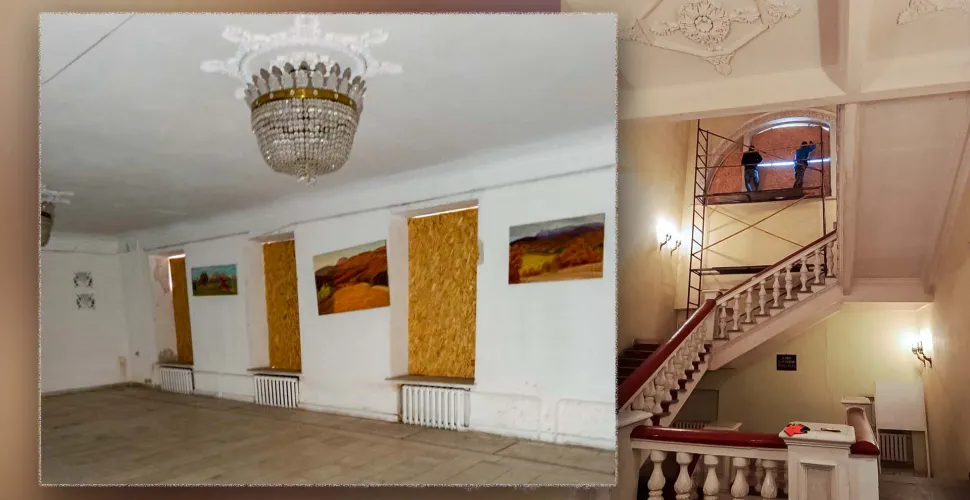 атака БПЛа, пошкодження, Палац студентів, відновлення