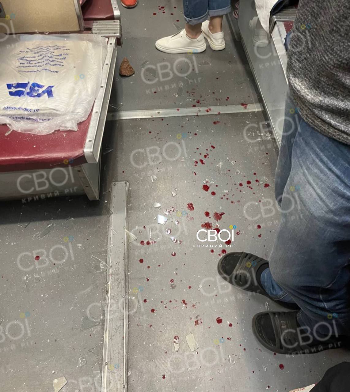 аостраждала пасажирка потяга