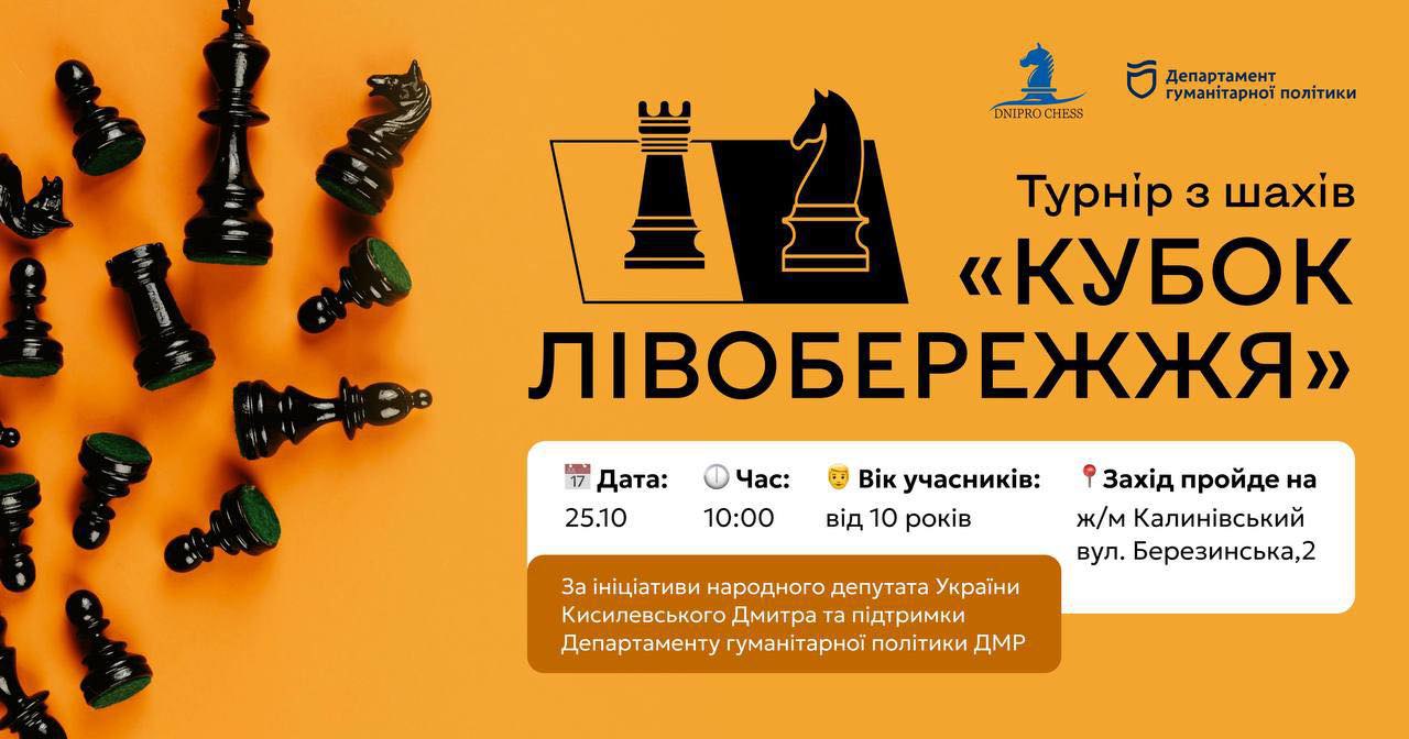 шаховий турнір у Дніпрі