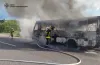 На Дніпропетровщині згорів рейсовий автобус