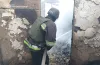 В результаті ворожої атаки на Нікопольщину загорівся житловий будинок