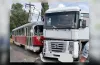 зіткнення, трамвай, вантажівка