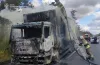 В Камʼянському районі згорів вантажний автомобіль