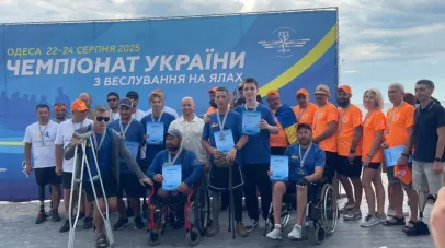 16 ветеранів з Дніпра взяли участь у чемпіонаті України з веслування на ялах