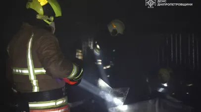 У Слобожанському сталася пожежа в складському приміщенні