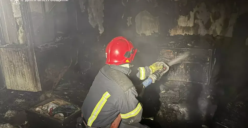 У Кривому Розі сталася пожежа в дев’ятиповерхівці