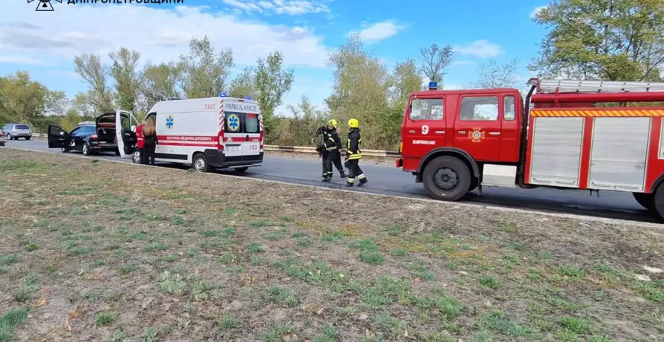 ДТП на мосту через Дніпро в Кам’янському: постраждав водій